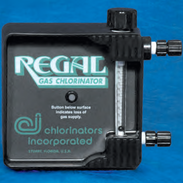 Regal Gas Chlorinator image on blue background