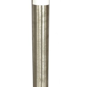 An image of Goulds submersible pump, silver and cylindrical