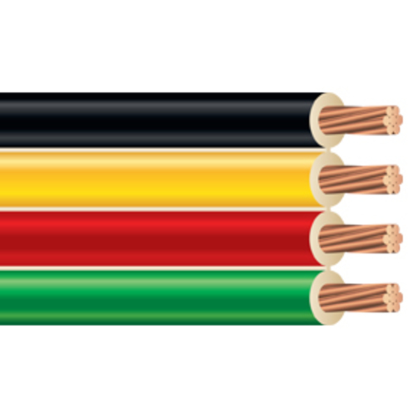 4 colored insulated wires for PVC Flat motor lead