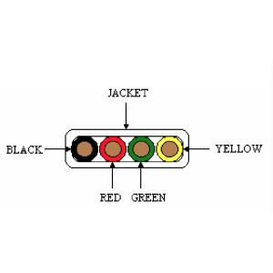 Teflon Jacketed motor lead diagram