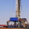 An oil well drilling rig near Midland Texas